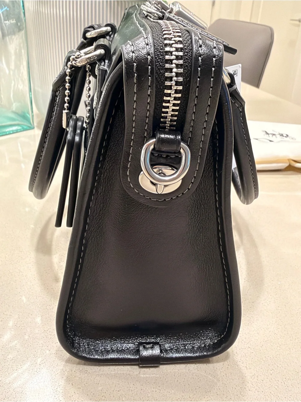 Coach Rhyder Satch Bag 24 in Black